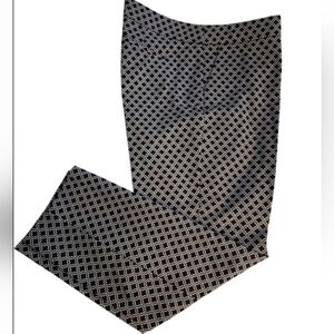 Kenar Black & White Geometric Print Pants - Size 12